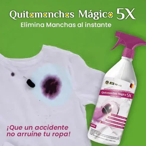 ( floz )™ -Quitamanchas Magico 5x Para Telas: Elimina manchas difíciles al instante