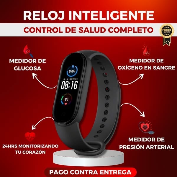 Reloj Inteligente con Medidor de Bienestar Completo