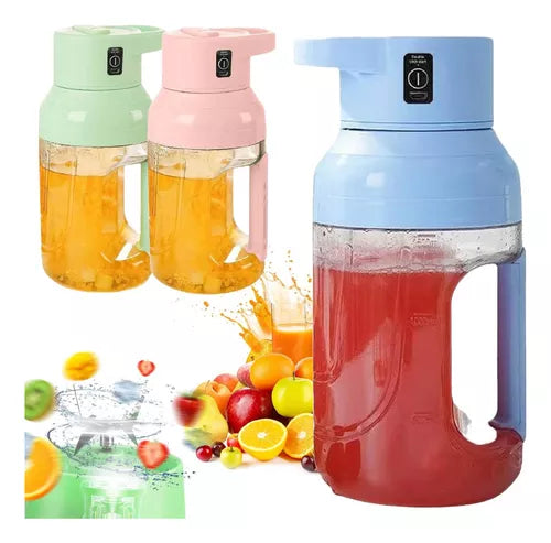 ( SOUTH )™ -Botella Mini licuadora Recargable 1500ml:Licuados para Toda la Familia en una Sola Mezcla