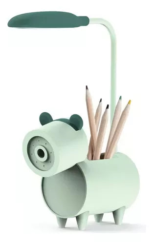 ( TM)™ -Mini Lampara Con Sacapunta: Tu Nuevo Compañero De Escritorio