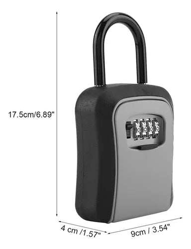 ( floz )™ -Candado De 4 Digitos Para Guardar Llaves : ¡Olvídate de esconder llaves en lugares inseguros!