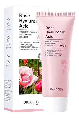 ( Bioaqua )™ -Jabon De Rosas Acido Hialuronico: Limpieza Profunda Que Se Siente Al Instante