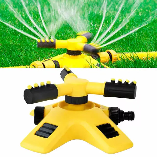 ( Bigougem )™ -Rociador Aspersor De Jardin Tres Brazos:Un Jardín Siempre Verde y Radiante