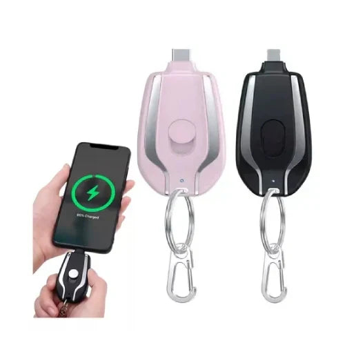 ( WAITLOVER )™ -Llavero Power Bank Portatil: Energía de Emergencia Siempre Contigo