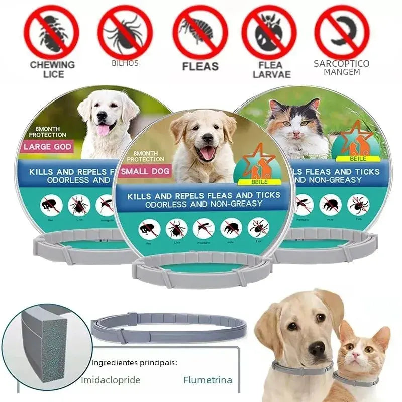 ( Tempotech )™ -Collar 0 Pulgas : Protección Continua Contra Pulgas y Garrapatas