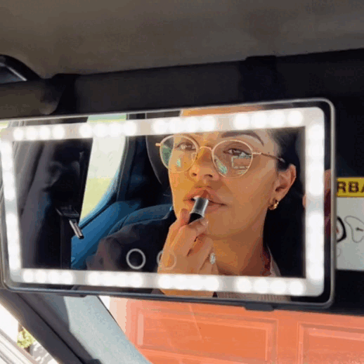 ( Vanity)™ -Espejo Para Carro De Maquillaje Luz Led : Ilumina Tu Belleza, Incluso en Movimiento