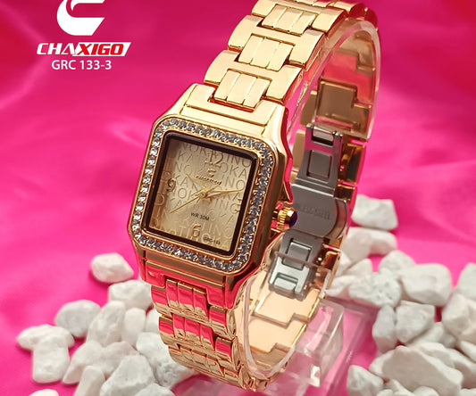 ( Grc )™ -Reloj Chaxigo Tipo Joya Metal : Elegancia Que Resalta Tu Estilo