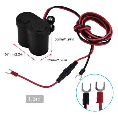 (CHIUEAST)™ -Cargador Moto Usb Encendedor Cigarrillo:  Carga Rápida Mientras Conduces