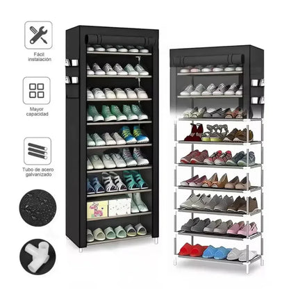 FullZap™ - Zapatero Organizador con forro: orden y elegancia para tus zapatos