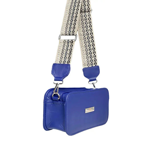 ( floz )™ -Bolso Karla Chacon Vega Azul:  Un bolso, mil ocasiones
