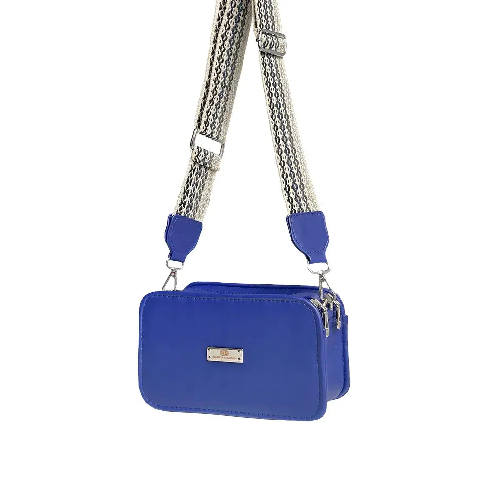 ( floz )™ -Bolso Karla Chacon Vega Azul:  Un bolso, mil ocasiones
