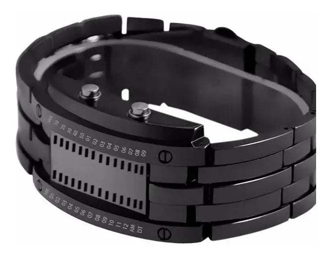( MASTOP )™ -Reloj Binario Plateado Caja Premium:UN DISEÑO QUE DESAFÍA LO CONVENCIONAL