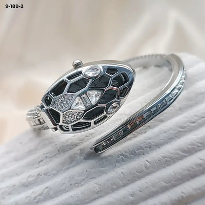 ( floz )™ -Cobre Luxur Aro Serpiente Piedra:Un Reloj Que Es Puro Glamour y Misterio