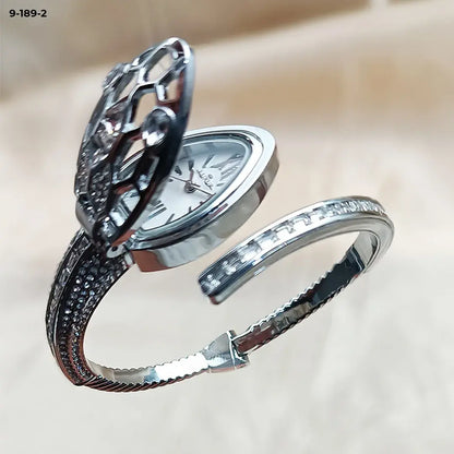 ( floz )™ -Cobre Luxur Aro Serpiente Piedra:Un Reloj Que Es Puro Glamour y Misterio