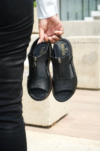 ( buala )™ -Sandalia Con Cierre Planta Confort: Comodidad Ortopédica Para Todo el Día