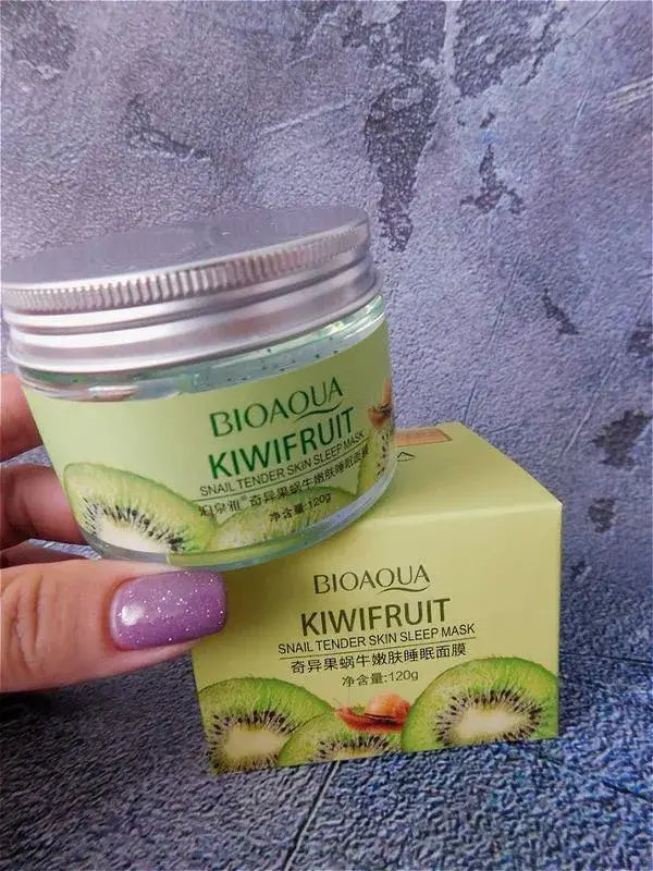 ( Bioaqua )™ -Mascarilla De Kiwi Para Dormir  : ¡Despierta con una piel radiante y renovada!