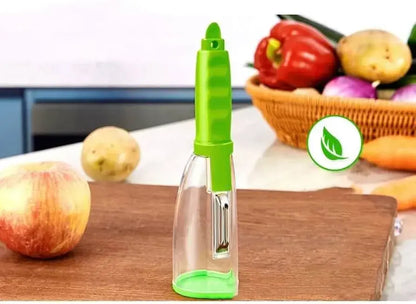 ( DECOR )™ -Pelador De Frutas Con Contenedor: Pela Rápido y Sin Ensuciar