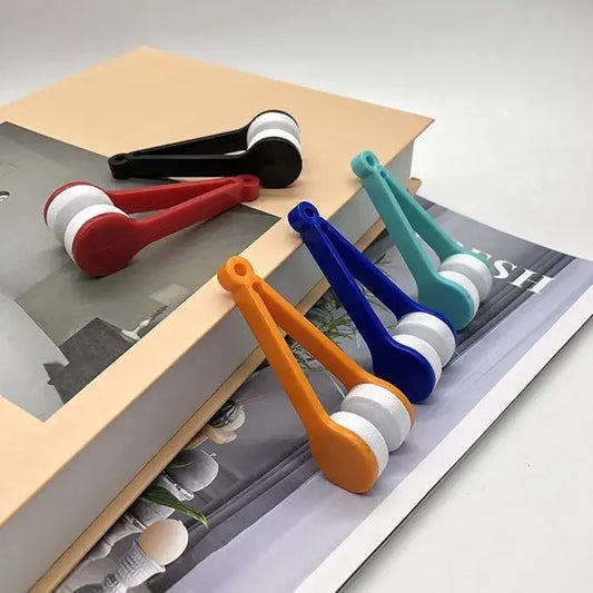 (DCG)™ -Cepillo Limpiador De Gafas Doble Cara: Lentes Siempre Impecables en Segundos