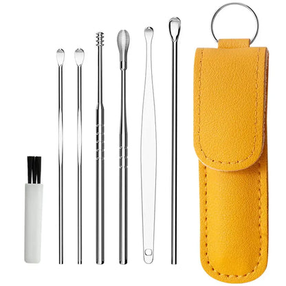 ( QrBxa )™ -Set X 5 Kit De Limpieza De Cera De Oidos :  Limpieza Profunda y Segura