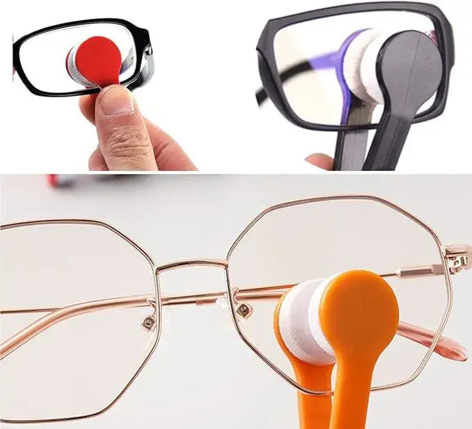 (DCG)™ -Cepillo Limpiador De Gafas Doble Cara: Lentes Siempre Impecables en Segundos