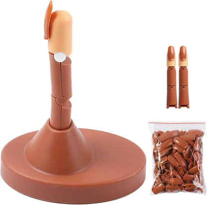 ( Luwsldirrv)™ -Dedo Entrenador Para Uñas Acrilicas :  ¡Domina el Arte de la Manicura en Casa!