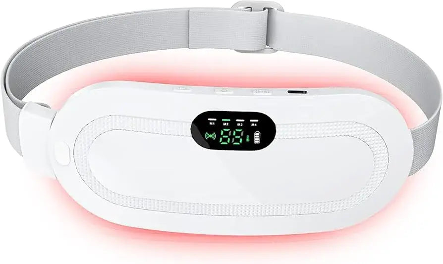 ( Qinlorgo)™ -Masajeador Banda Cólicos Cinturón :Alivio Instantáneo para Dolores Menstruales y Lumbares