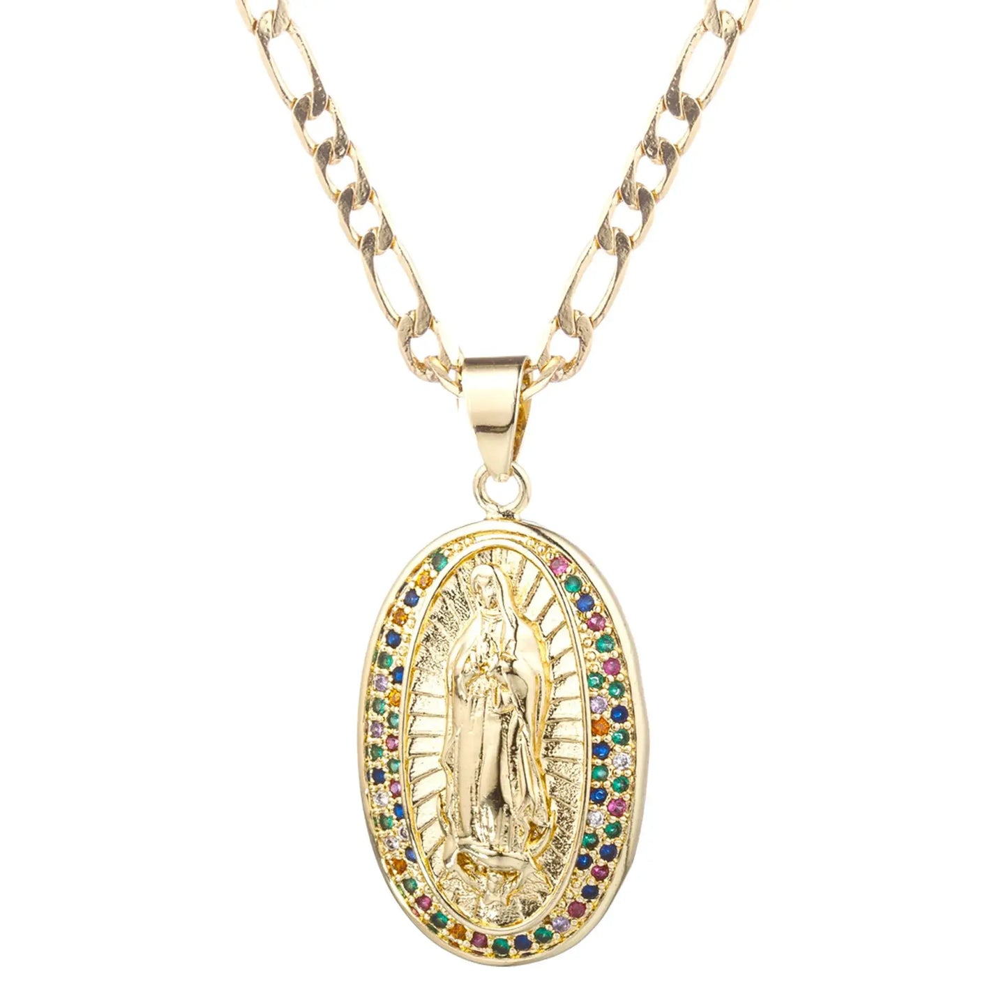 ( yipima )™ - Elegante Collar Virgen Maria : Luce tu Fe con Elegancia