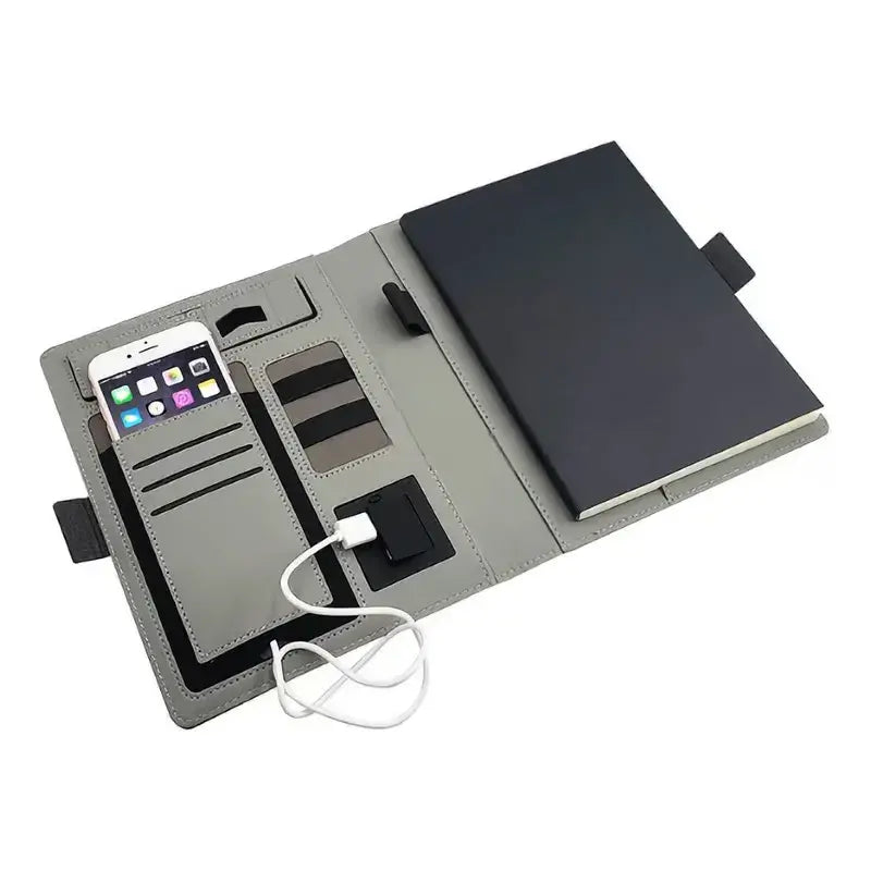 ( ZMH)™ -Agenda Con Carga Inalambrica Usb Usbc : Carga Inalámbrica en Cualquier Momento