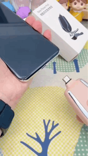 ( WAITLOVER )™ -Llavero Power Bank Portatil:  Energía de Emergencia Siempre Contigo