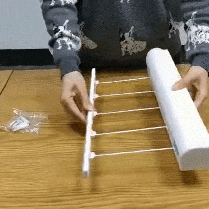 ( Bakala)™ -Tendedero Plegable 4 Lineas Retractil : Ahorra Espacio, Gana Comodidad