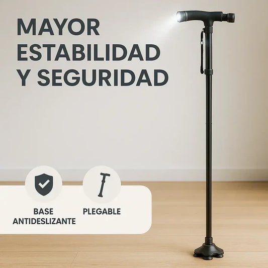 Bastón Plegable De Aluminio - Seguro y fuerte cada paso