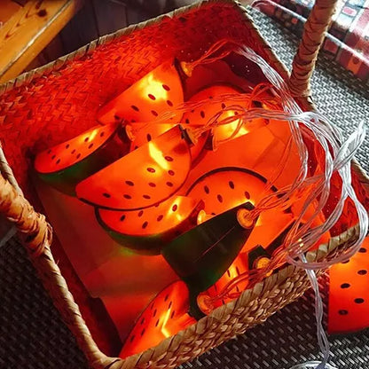 ( Xwd8 )™ -Extension Luces Sandia Led 180cm :Decora Cualquier Espacio con un Toque Divertido y Colorido