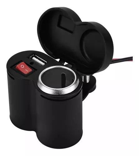 (CHIUEAST)™ -Cargador Moto Usb Encendedor Cigarrillo:  Carga Rápida Mientras Conduces