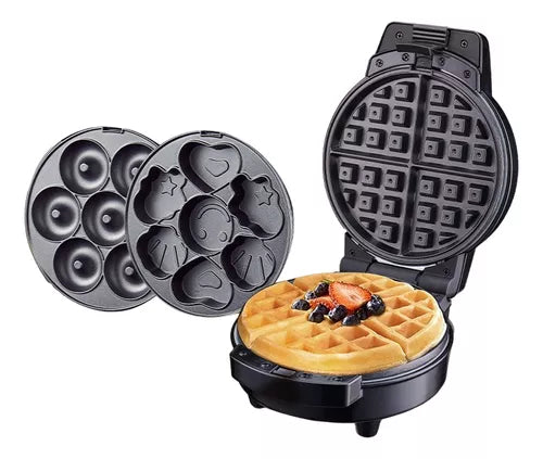 ( Sokany )™ -Donera Waflera  Cupcakes :  3 en 1: Waffles, Donas y Cupcakes en Minutos