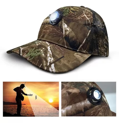 (Kohree)™ -Gorra Táctica Con Luz Led : Ilumina tu Camino con un Solo Toque