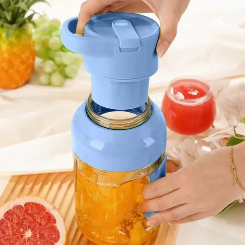 ( SOUTH )™ -Botella Mini licuadora Recargable 1500ml:Licuados para Toda la Familia en una Sola Mezcla