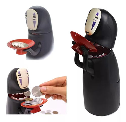 ( Gene )™ -Alcancía Monedas Chihiro Kaonashi :  Kaonashi Cobra Vida y Se Come tus Monedas