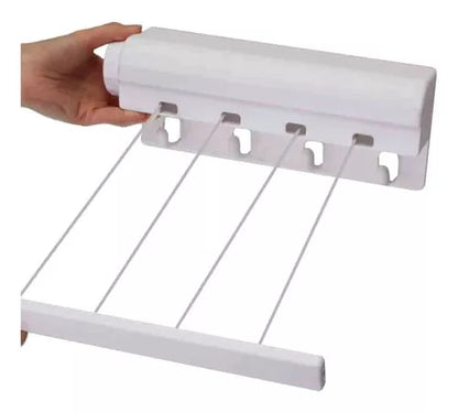 ( Bakala)™ -Tendedero Plegable 4 Lineas Retractil : Ahorra Espacio, Gana Comodidad