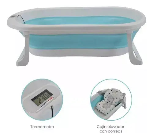 (  Kunyun )™ -Tina Plegable Con Termómetro : Control Total de la Temperatura