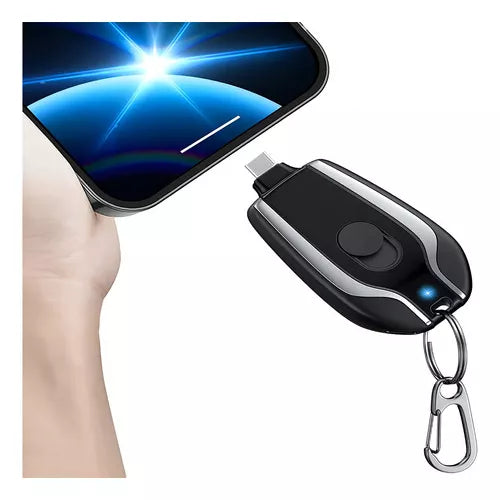 ( WAITLOVER )™ -Llavero Power Bank Portatil:  Energía de Emergencia Siempre Contigo