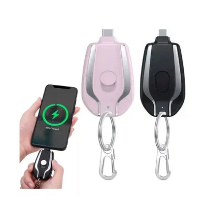 ( WAITLOVER )™ -Llavero Power Bank Portatil:  Energía de Emergencia Siempre Contigo