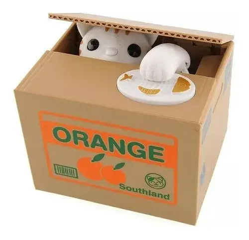 ( DIMROM)™ -Alcancía Diseño Gato: Ahorra de forma divertida y automática