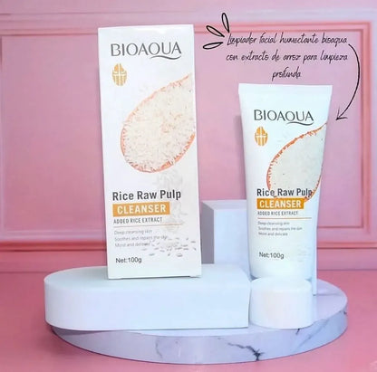 ( Bioaqua )™ -Jabón Arroz : ¡Luce una piel más brillante y radiante desde la primera noche!